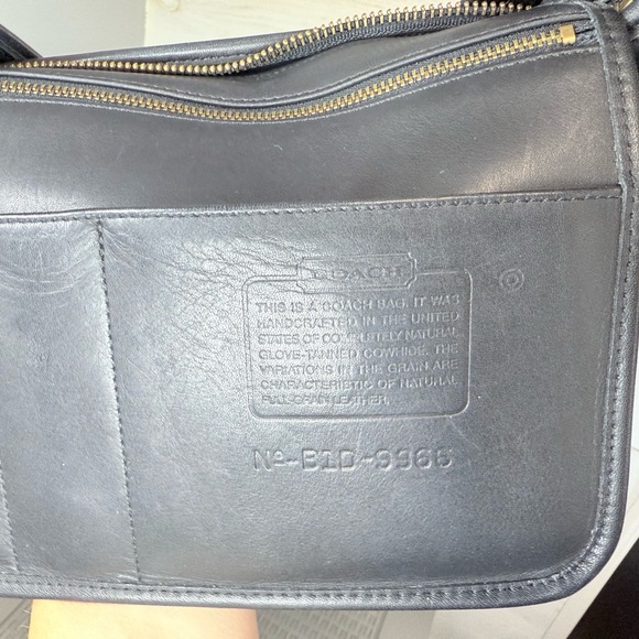 COACH Legacy Zip Bag Vintage 9966 Black Glove-Tanned Leather Made in USA 2001 - Picture 12 of 14
